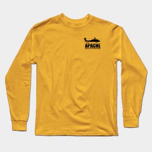 AH-64 Apache (Front and Back logo) Long Sleeve T-Shirt